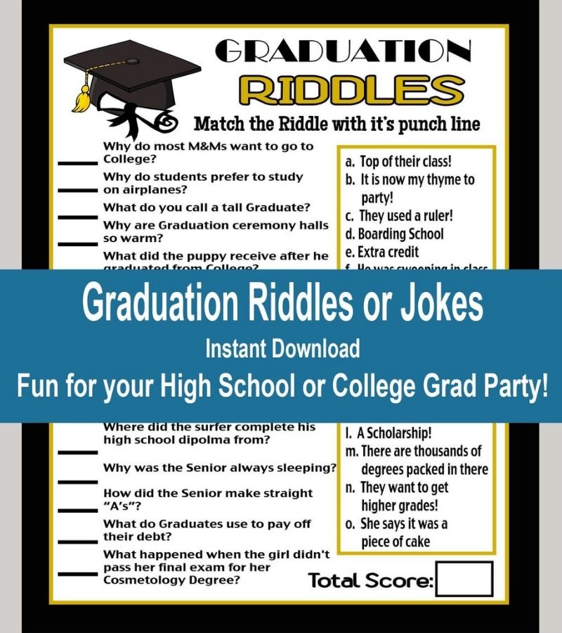 Graduation Riddles 