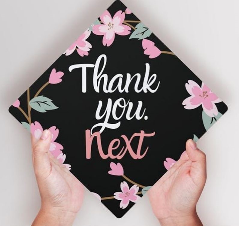 "Thank You Next" Cap Decoration