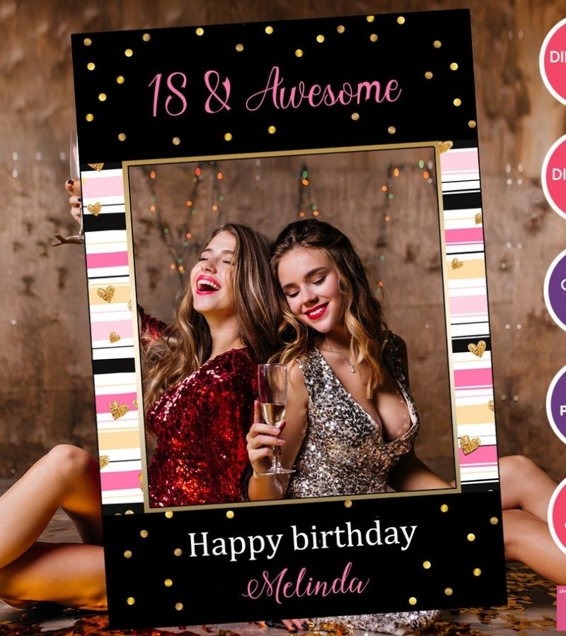 Selfie Photo Frame as 18th Birthday Party Ideas