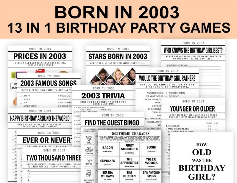 Birthday Party Game Bundle