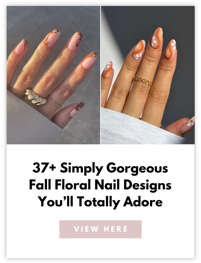 Fall Floral Nails Card 3