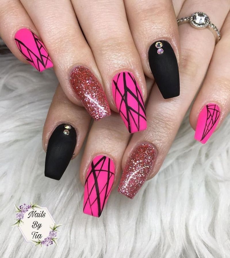 Black and Pink