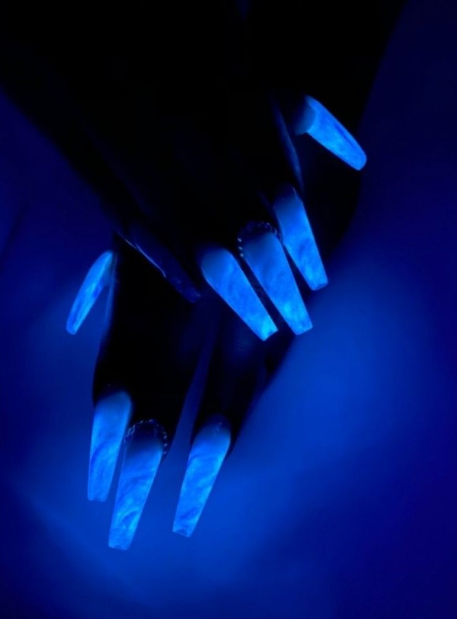 Glow In The Dark Halloween Nails