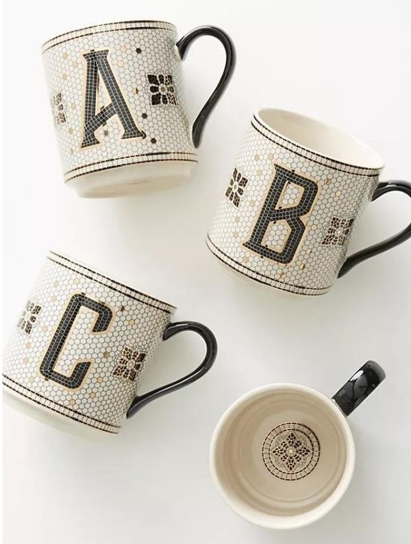 Monogram Mug Set as Best Gifts Under $20