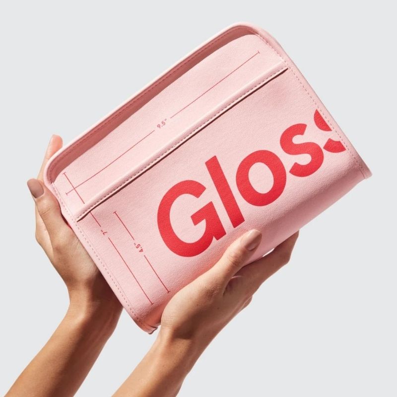 Glossier Beauty Bag - gifts under $50 for her