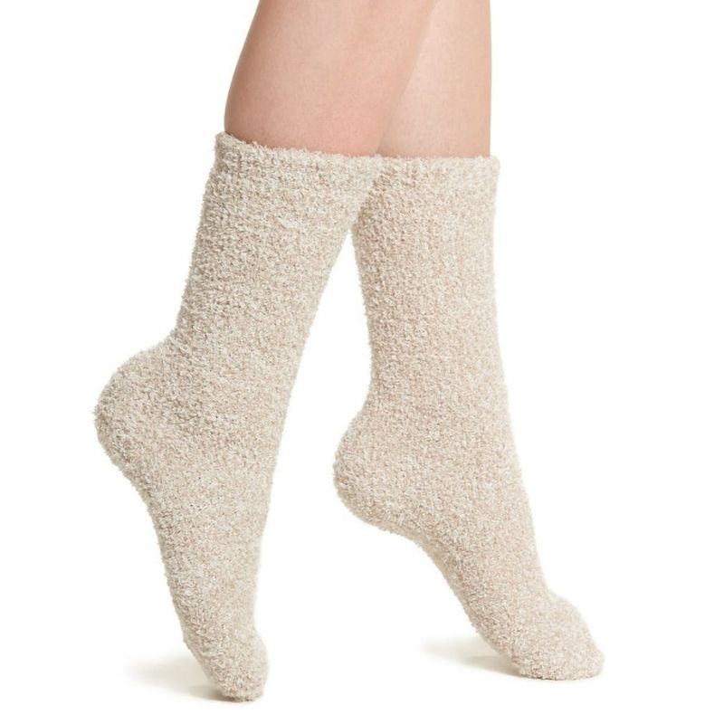 Beige Brown Barefoot Dreams Socks - Cheap Valentine's Day Gifts