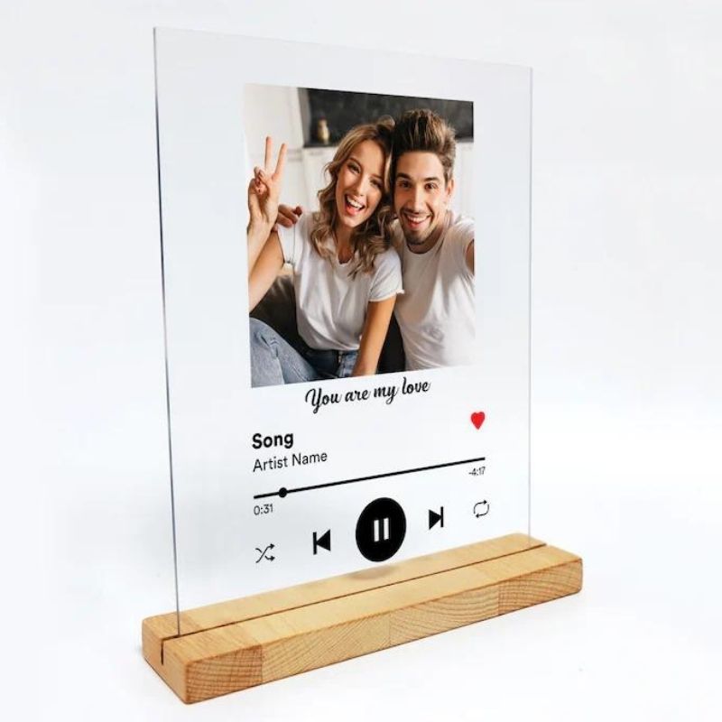 Custom Acrylic Song Plaque - cute Valentine's Day gifts