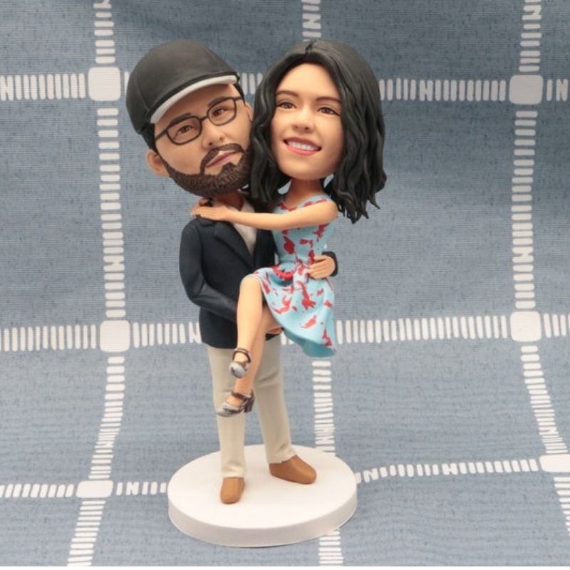 Personalized Double Bobblehead - cute Valentine's Day gifts