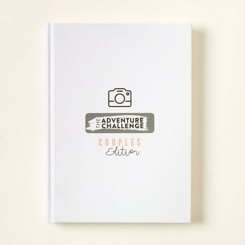 White Adventure Challenge Couples Book - valentines gifts for her