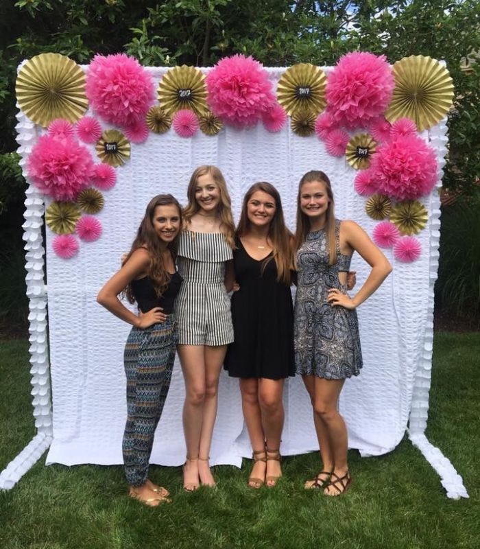 paper pom poms and fans