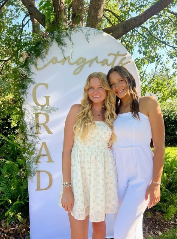 greenry arch graduation backdrop ideas