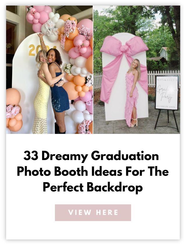 graduation party photo booth ideas card