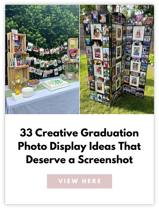 graduation photo display ideas card