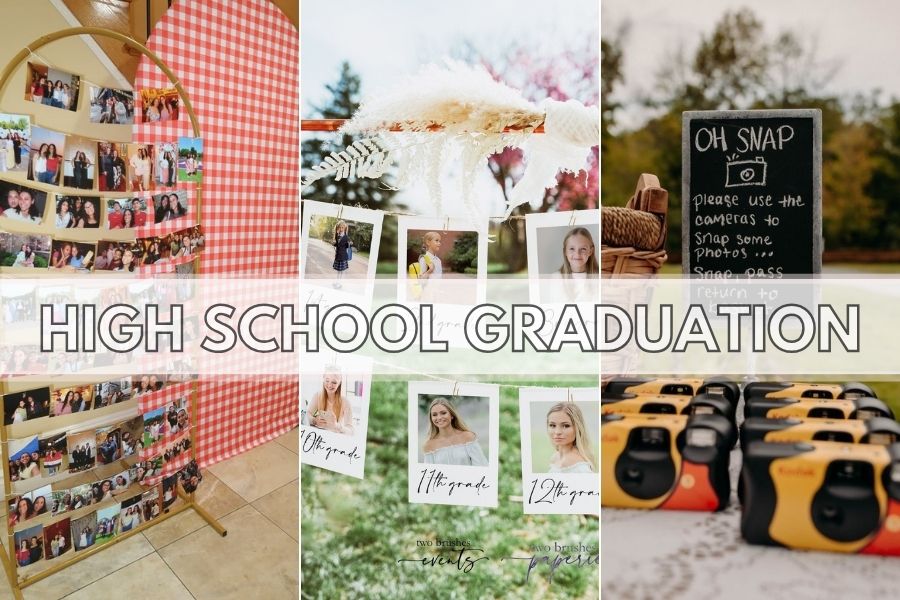high school graduation party ideas collage