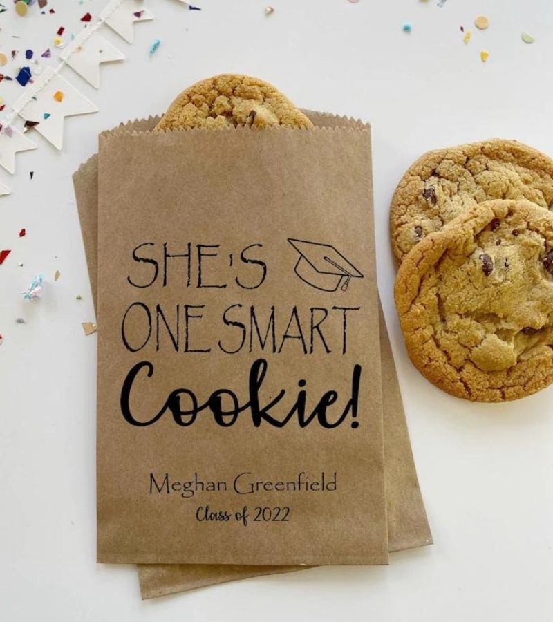 One Smart Cookie Graduation Party Favor Bag