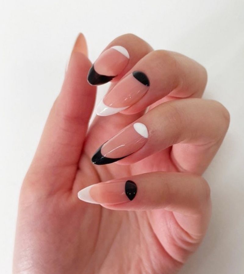 Black And White Tips And Cuticles 