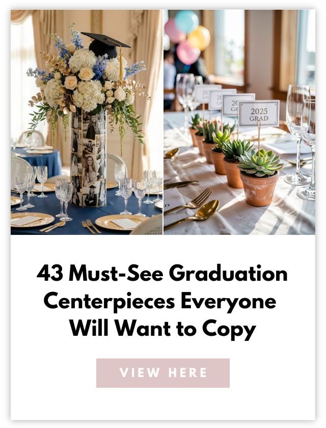 graduation party centerpieces card