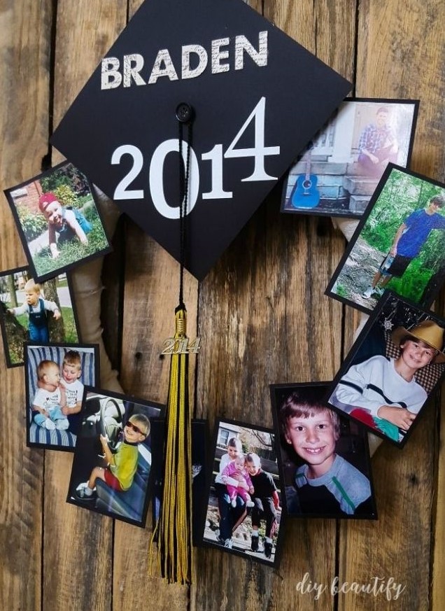 Graduation Photo Wreath