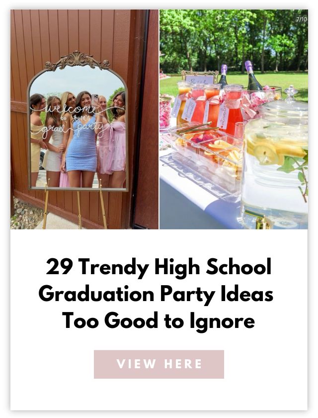 high school graduation party ideas card