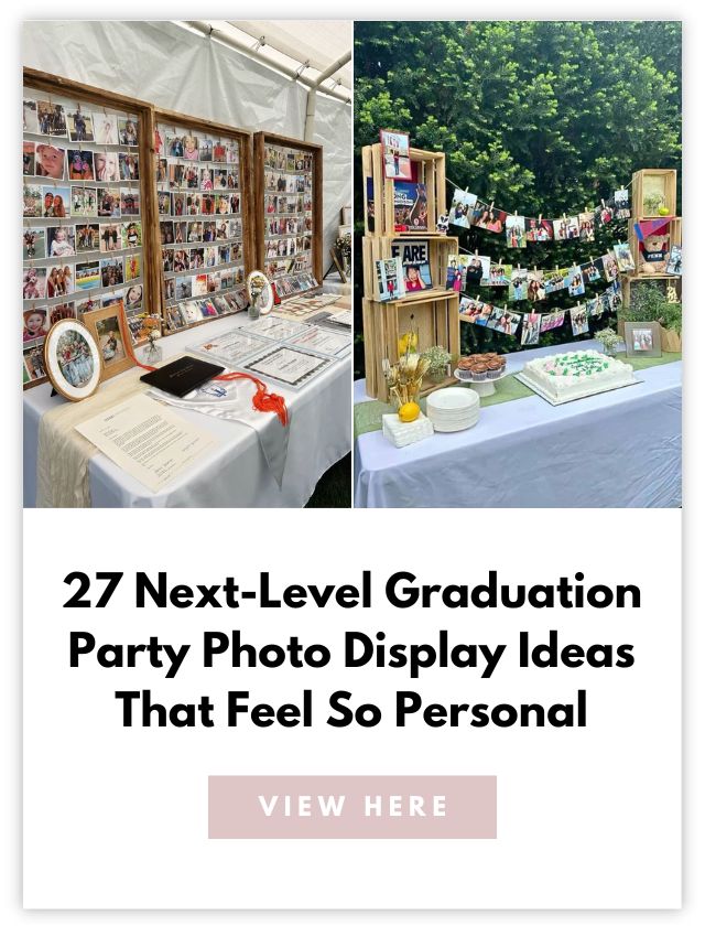 graduation party photo display card 2