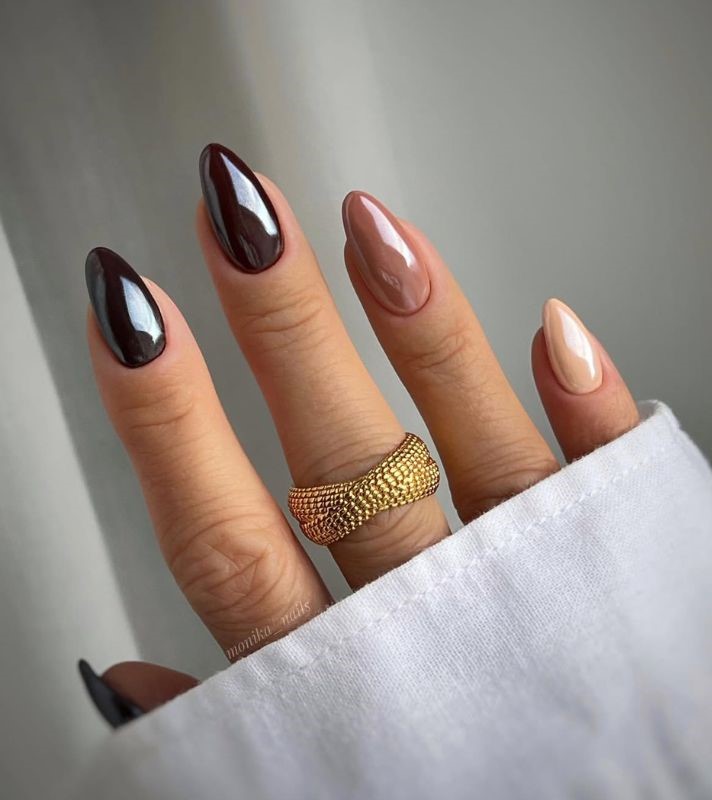 brown nails