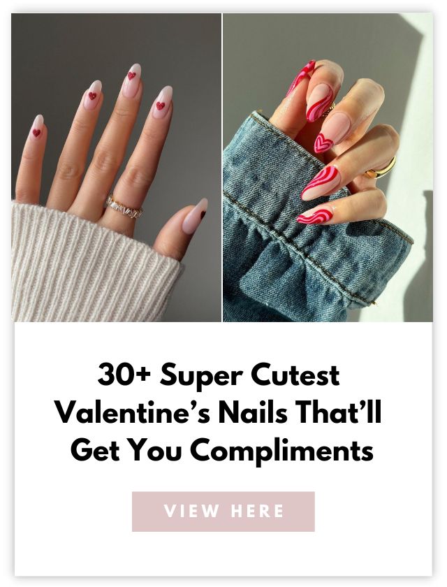 Cute Valentines Nails Card