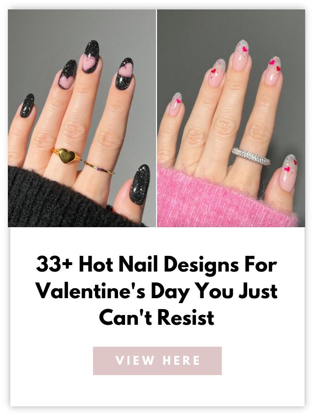 Nails For Valentines Card