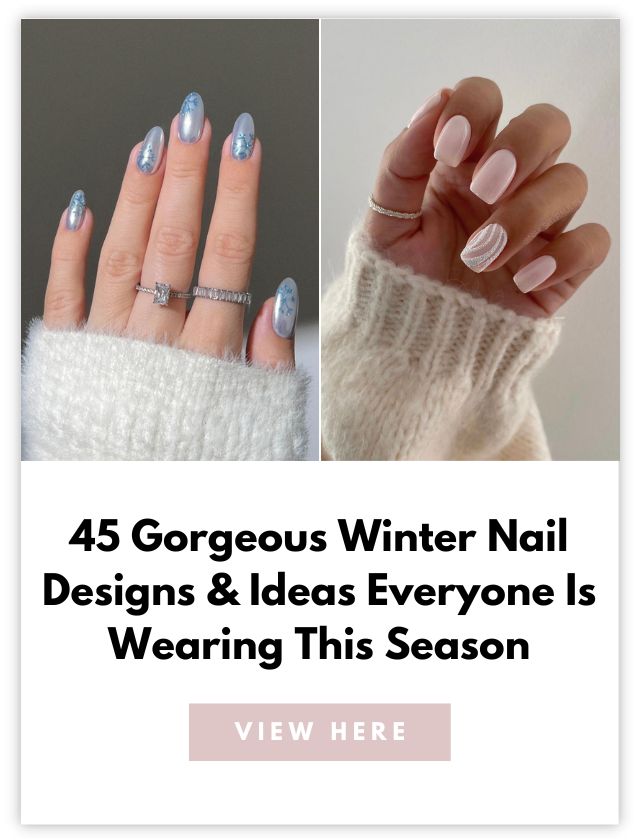 Winter nails card