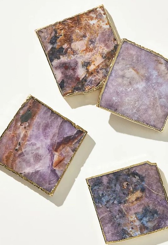 Agate Coasters - luxury gifts under $50