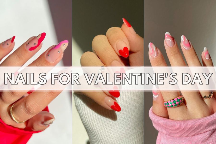 42 Cute Valentine's Day Nails for 2022 : LV Soft Pink French Tips