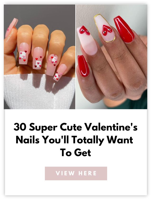 Cute Valentines Nails Card