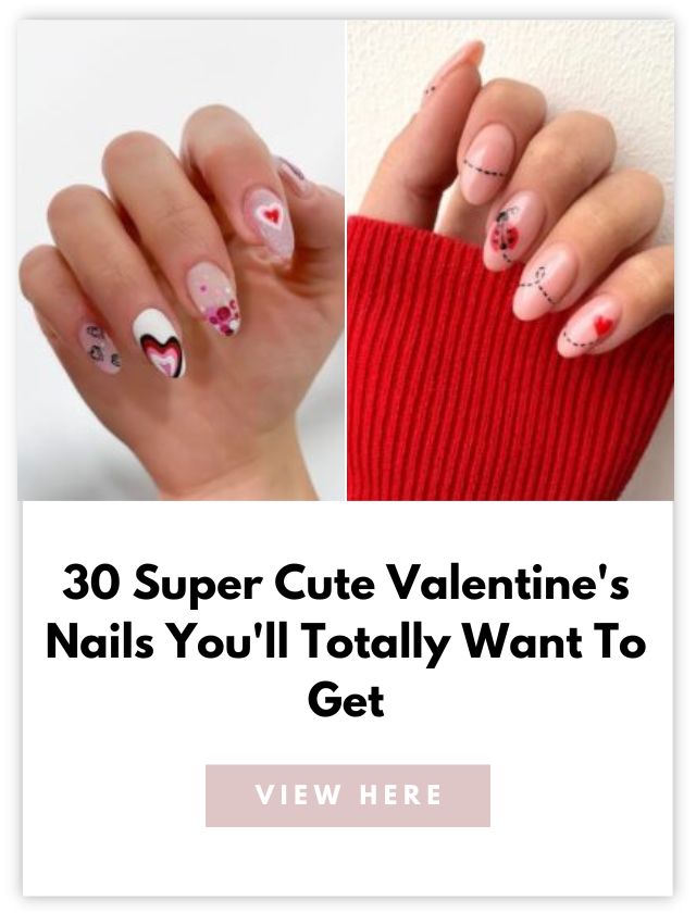 Cute Valentines Nails Card