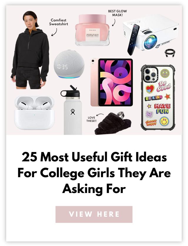 Gift Ideas For College Girls Card

