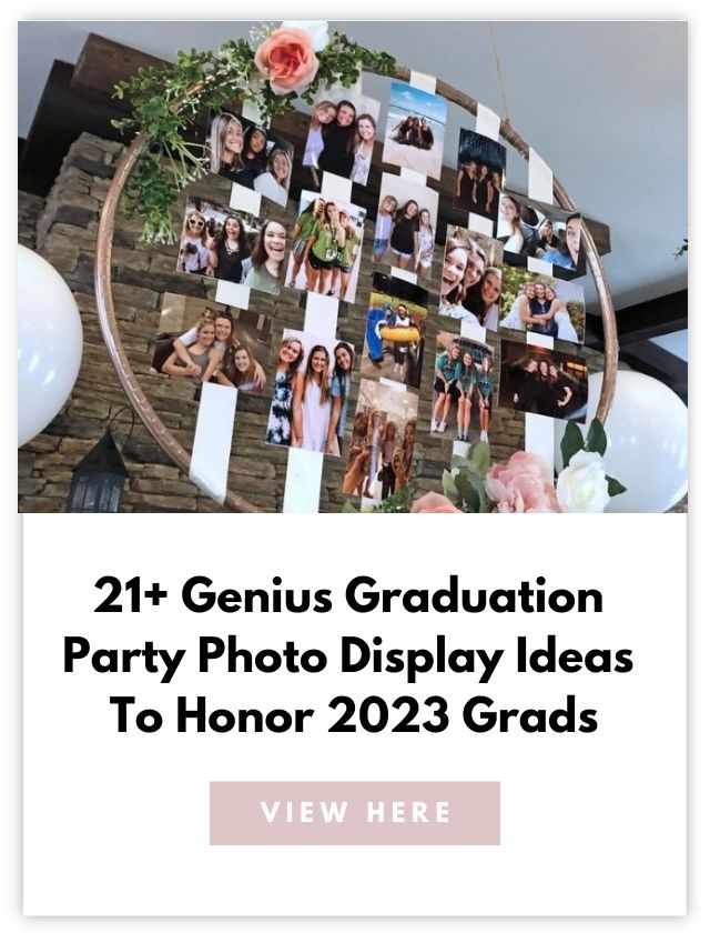 Graduation Party Photo Display Card