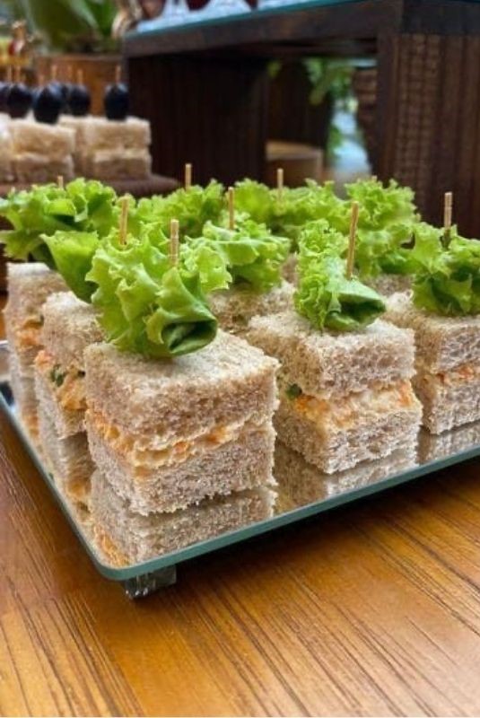 Mini Sandwich Squares graduation party appetizers