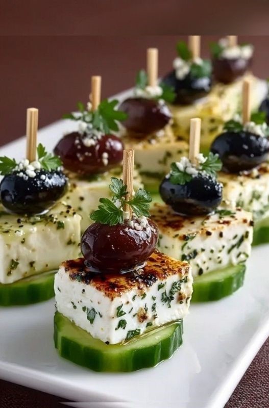 Herbed Cheese & Olive Bites graduation party appetizers