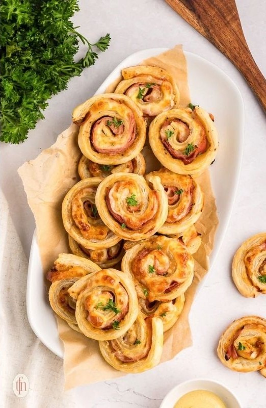 Ham & Cheese Pinwheels graduation party appetizers