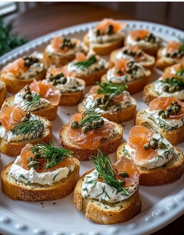 Smoked Salmon Crostini