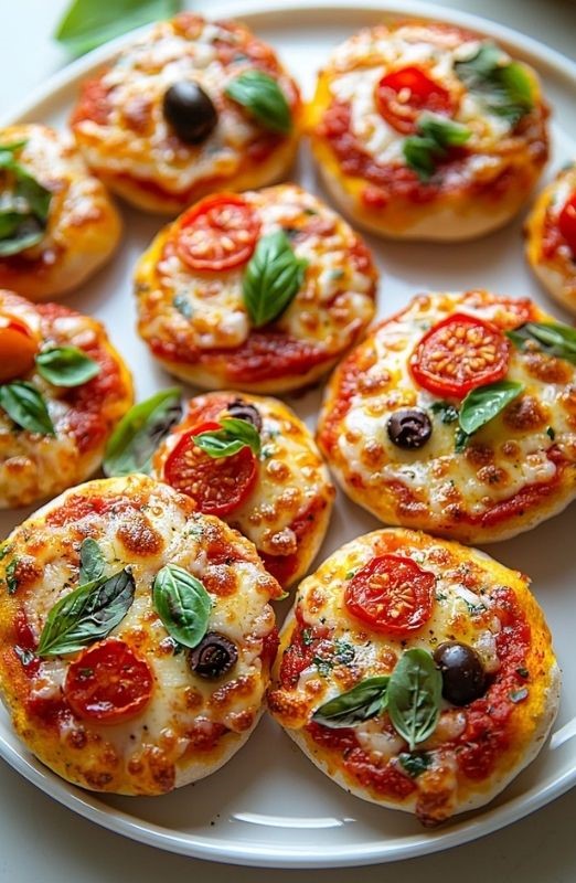 Mini Pizza Bites GRADUATION PARTY APPETIZERS