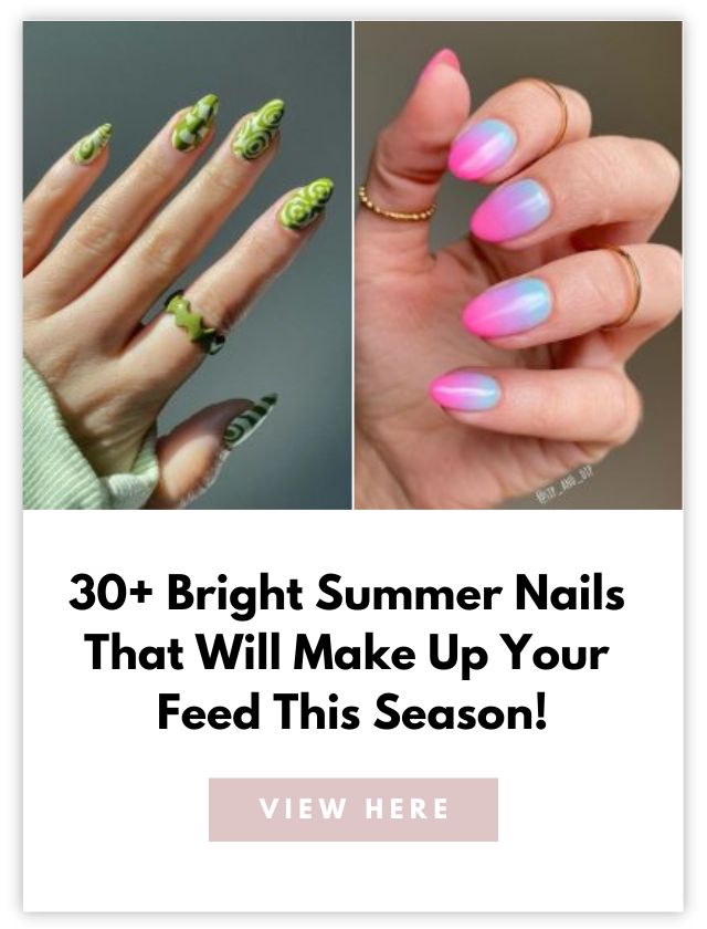 Bright Summer Nails Post Card