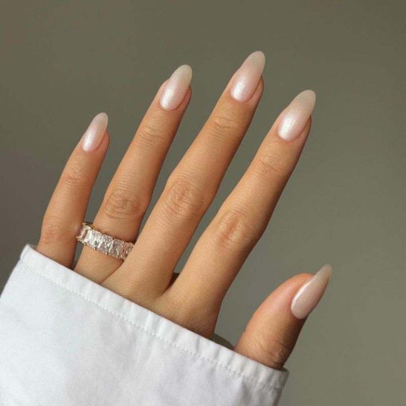 pearly white nails