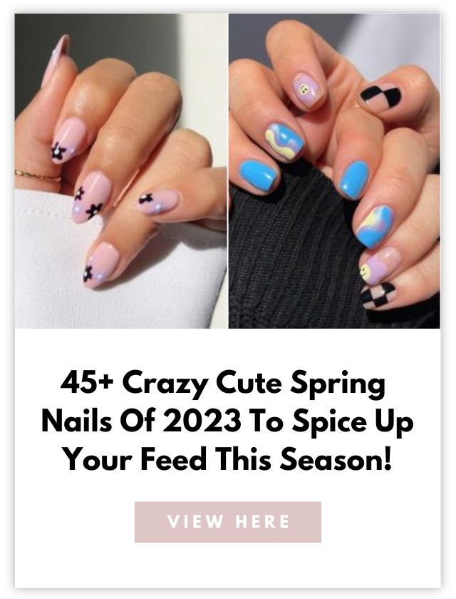Cute spring nails card