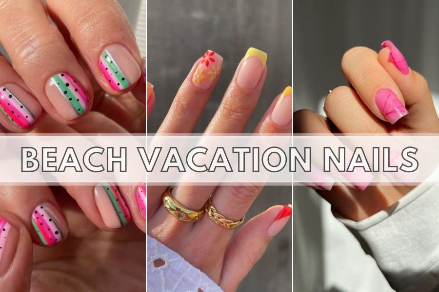 Uñas de vacaciones en la playa