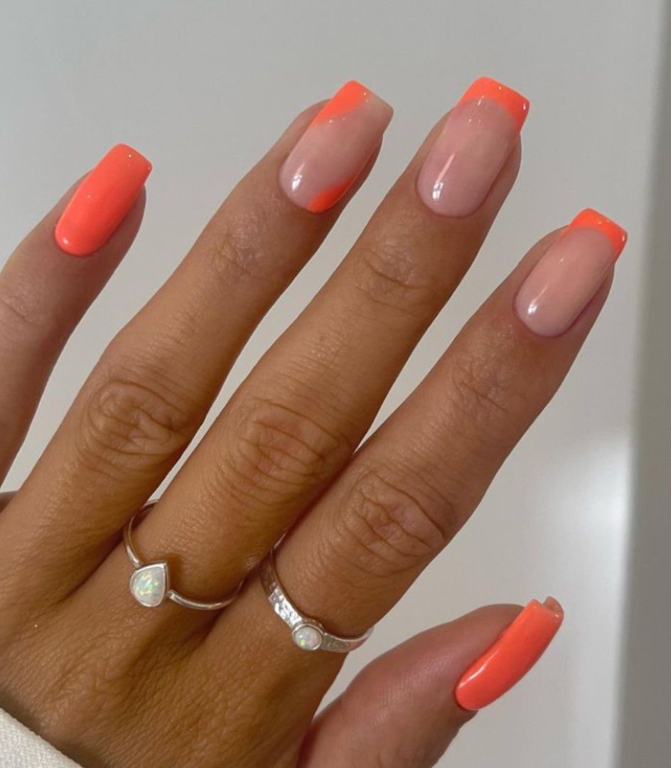 Orange nails