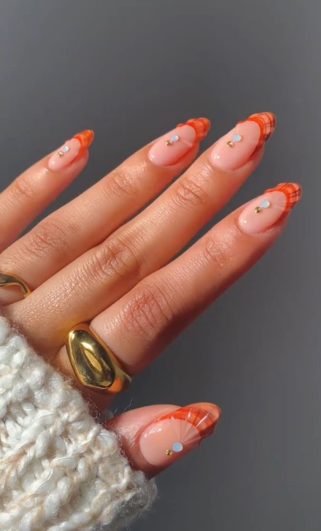 sunset french tips