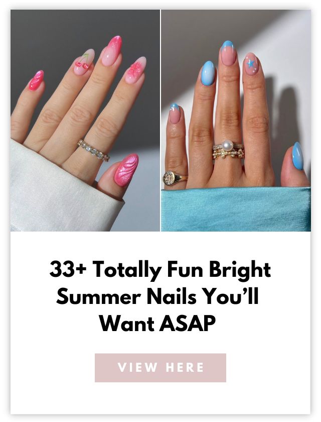 bright summer nails card