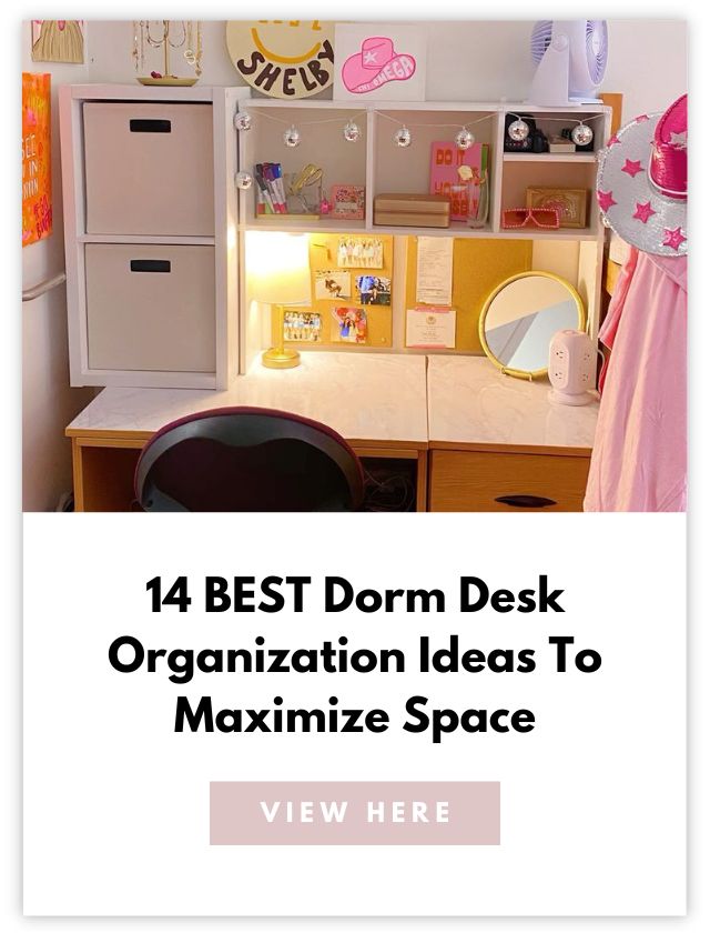 Dorm Desk Organization Card