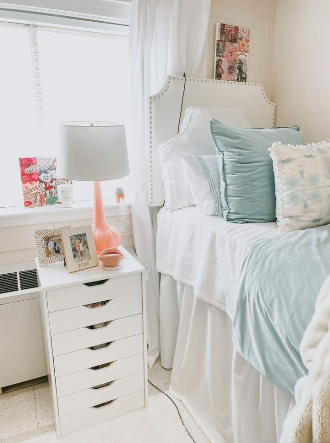 dorm room ideas girls blue