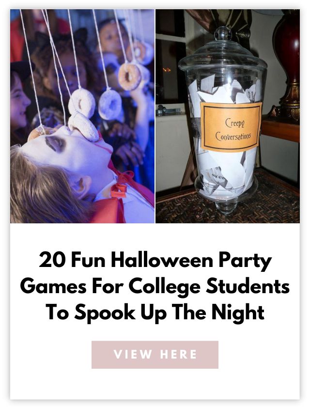 Halloween Party Games For College Students Card