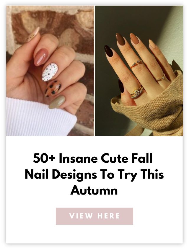 Cute fall nails card